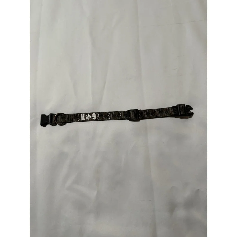 Dog Collar Heavy Duty K9 Tactical Training Pet Camouflage Sz Large